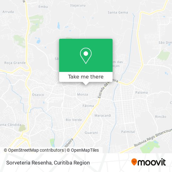 Mapa Sorveteria Resenha