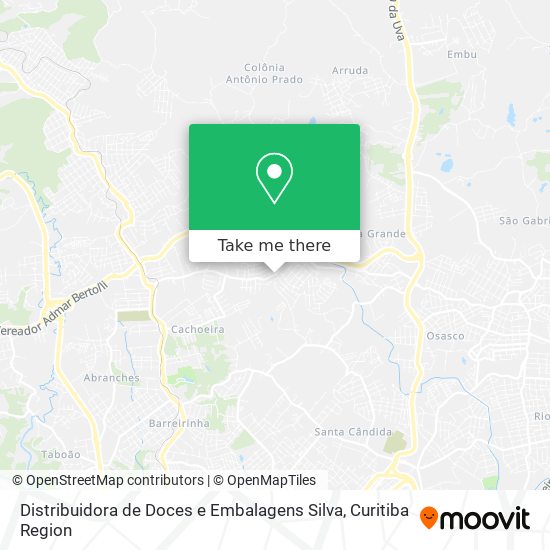 Distribuidora de Doces e Embalagens Silva map