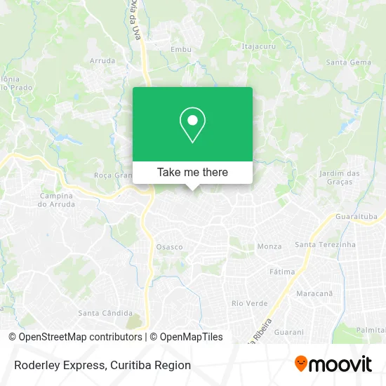 Roderley Express map