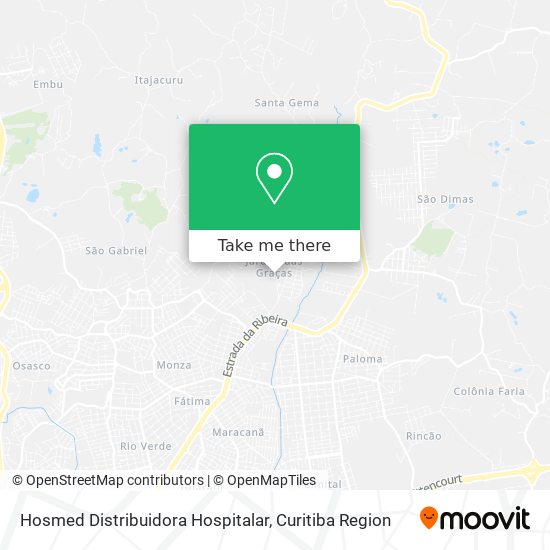Hosmed Distribuidora Hospitalar map