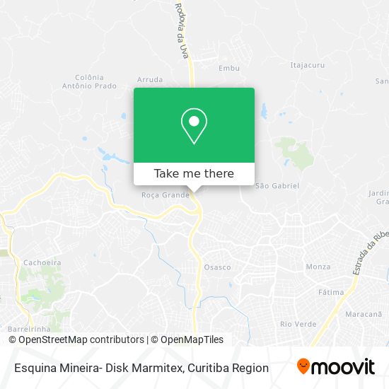 Esquina Mineira- Disk Marmitex map
