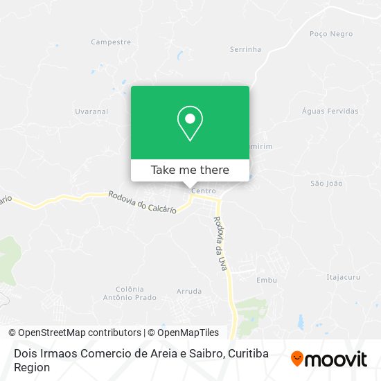 Dois Irmaos Comercio de Areia e Saibro map