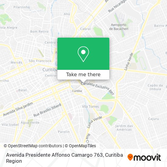 Avenida Presidente Affonso Camargo 763 map