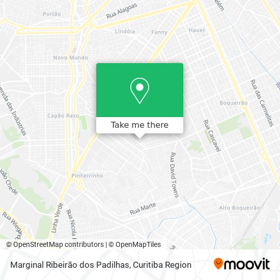 Marginal Ribeirão dos Padilhas map