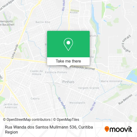 Rua Wanda dos Santos Mullmann 536 map