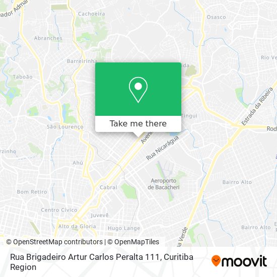 Rua Brigadeiro Artur Carlos Peralta 111 map