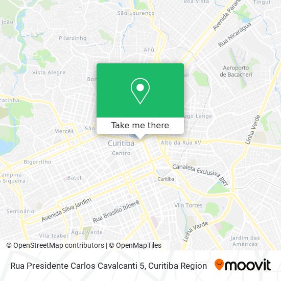 Rua Presidente Carlos Cavalcanti 5 map