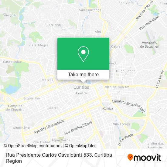 Rua Presidente Carlos Cavalcanti 533 map