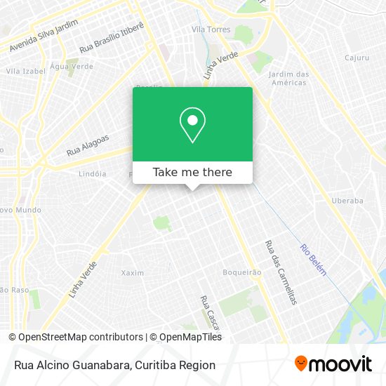 Mapa Rua Alcino Guanabara