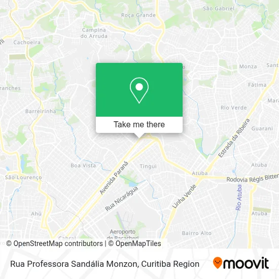 Rua Professora Sandália Monzon map