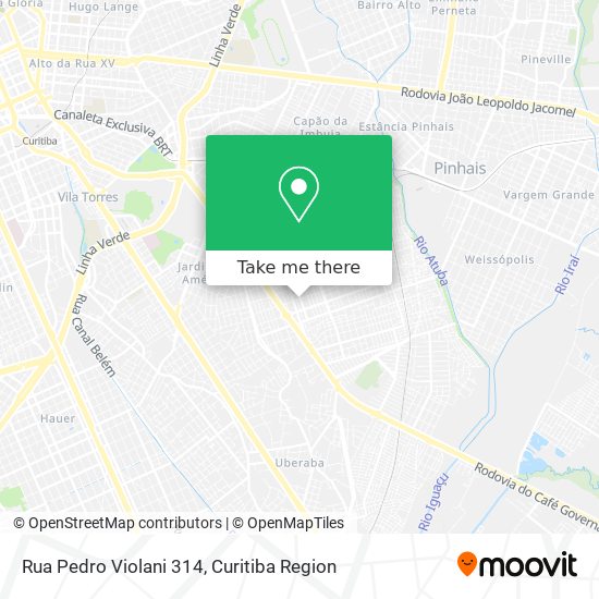 Mapa Rua Pedro Violani 314