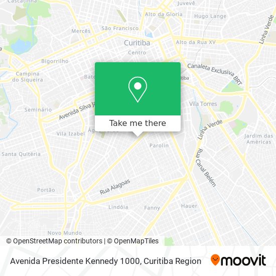 Mapa Avenida Presidente Kennedy 1000