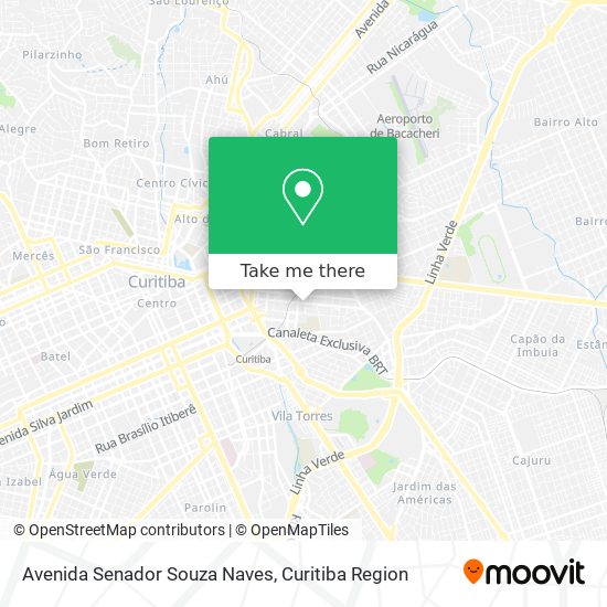 Mapa Avenida Senador Souza Naves