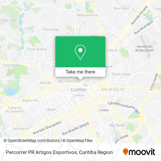 Percorrer PR Artigos Esportivos map