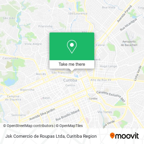 Mapa Jsk Comercio de Roupas Ltda