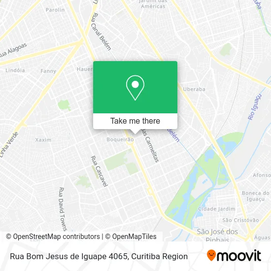 Rua Bom Jesus de Iguape 4065 map