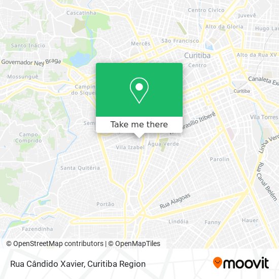 Rua Cândido Xavier map