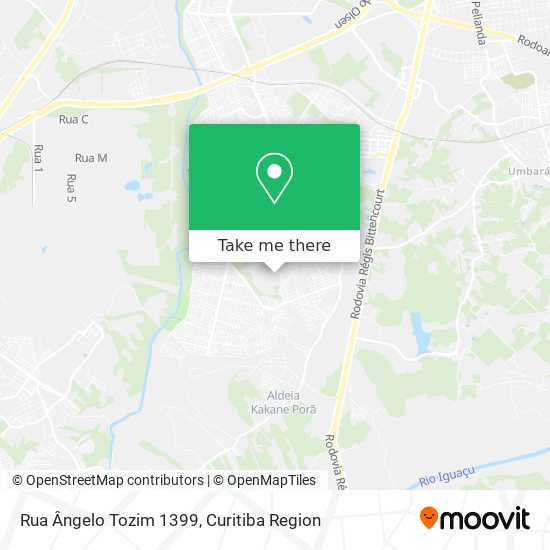 Rua Ângelo Tozim 1399 map