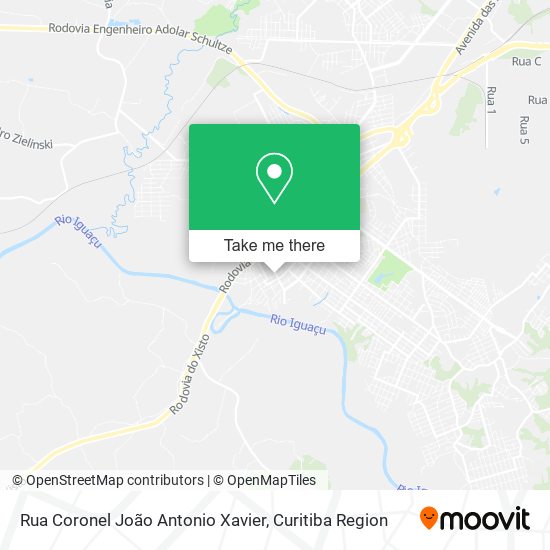 Rua Coronel João Antonio Xavier map