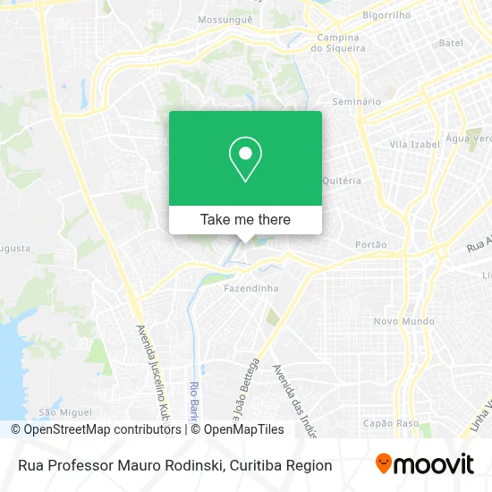Rua Professor Mauro Rodinski map