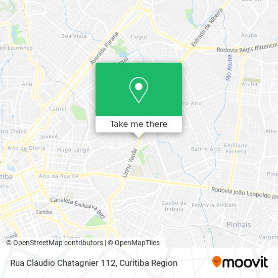 Rua Cláudio Chatagnier 112 map