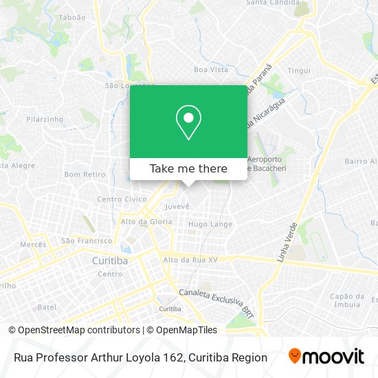 Mapa Rua Professor Arthur Loyola 162