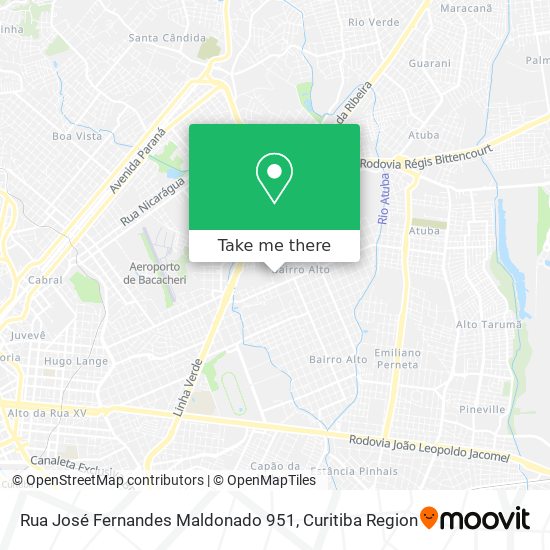 Rua José Fernandes Maldonado 951 map