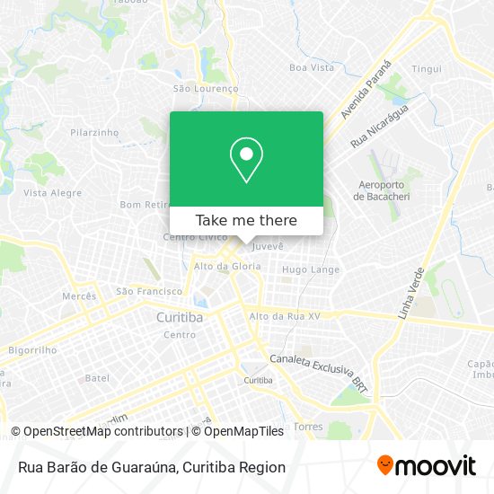 Mapa Rua Barão de Guaraúna