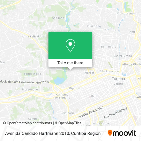 Avenida Cândido Hartmann 2010 map