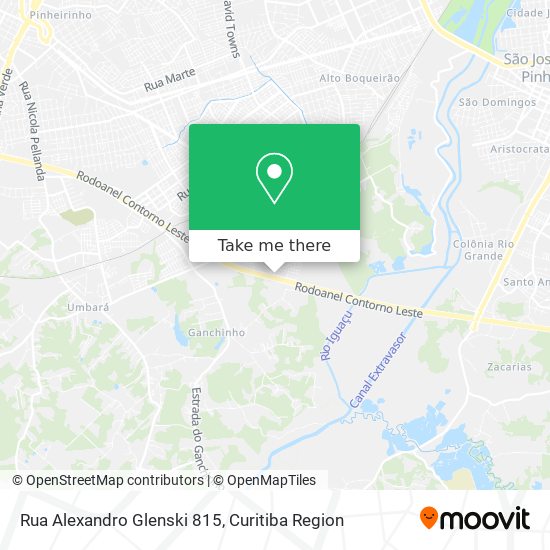 Rua Alexandro Glenski 815 map