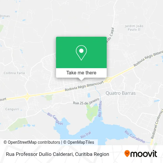 Rua Professor Duílio Calderari map