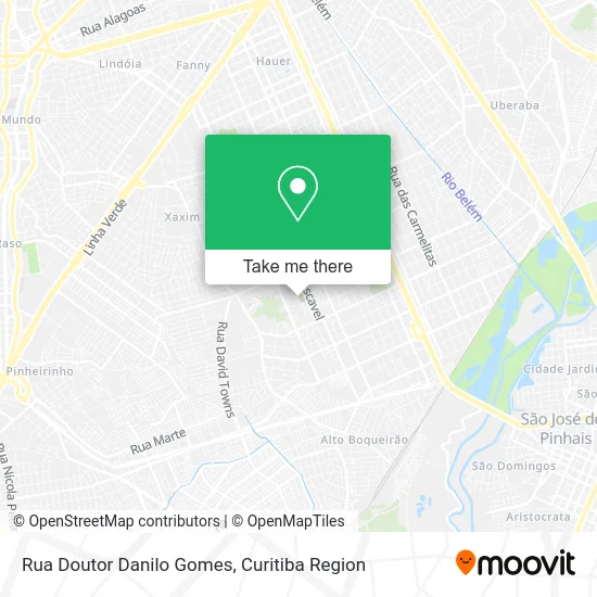 Rua Doutor Danilo Gomes map