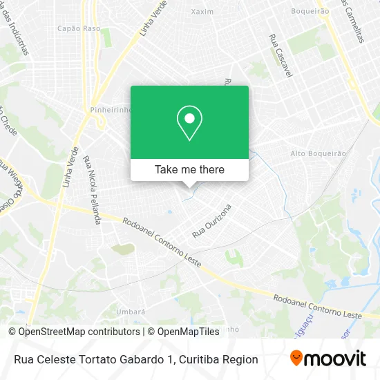 Rua Celeste Tortato Gabardo 1 map