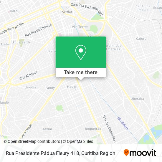 Mapa Rua Presidente Pádua Fleury 418