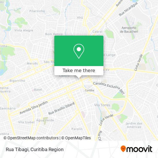 Mapa Rua Tibagi