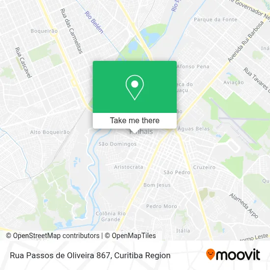 Rua Passos de Oliveira 867 map