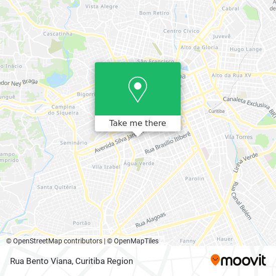 Rua Bento Viana map