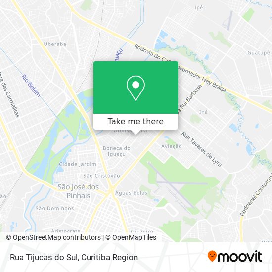 Mapa Rua Tijucas do Sul