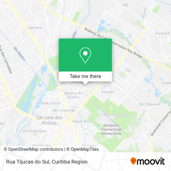 Rua Tijucas do Sul map