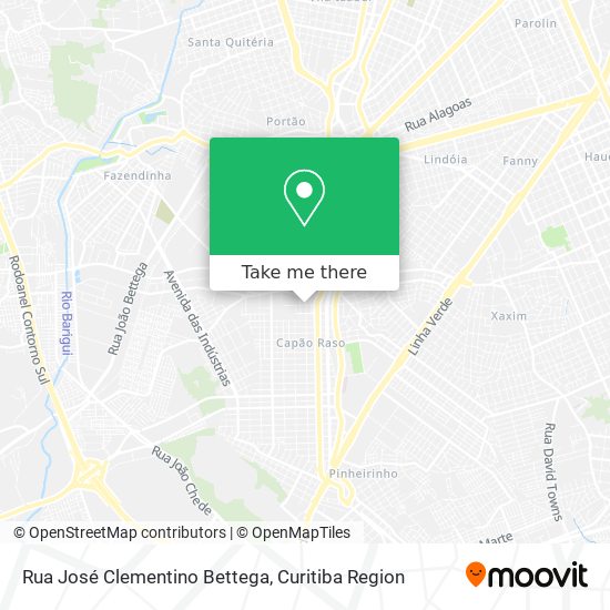 Rua José Clementino Bettega map