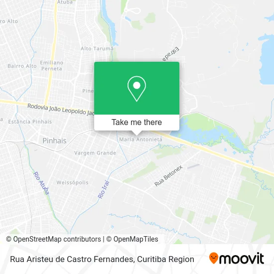 Rua Aristeu de Castro Fernandes map