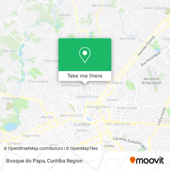 Bosque do Papa map