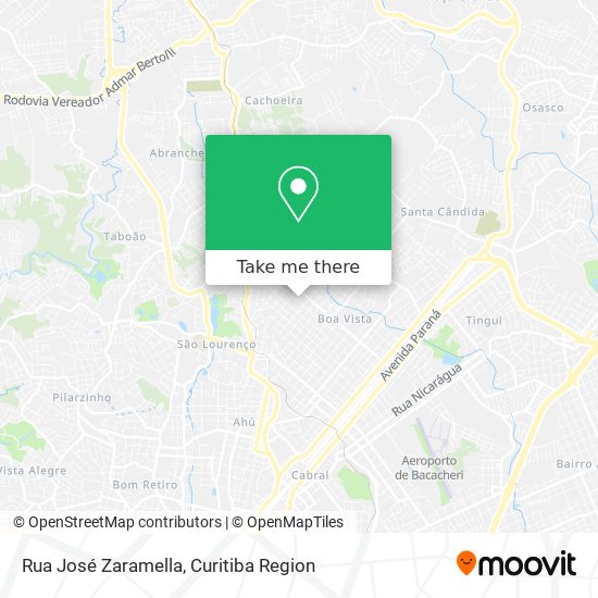 Rua José Zaramella map