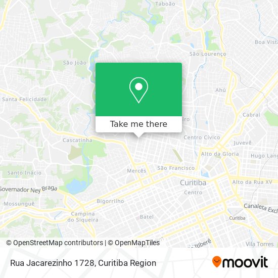 Rua Jacarezinho 1728 map