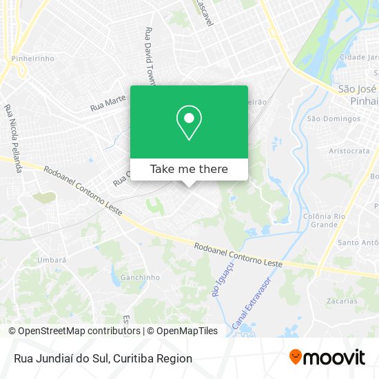 Rua Jundiaí do Sul map