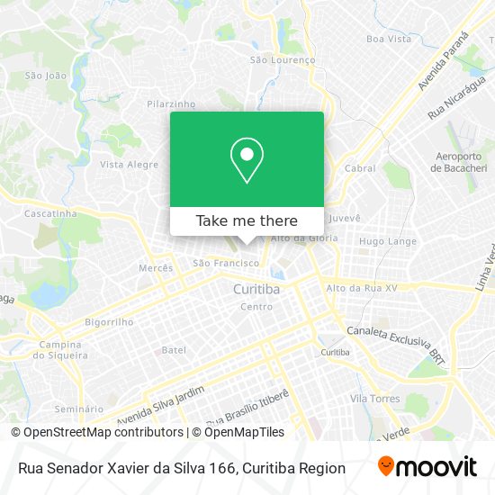 Rua Senador Xavier da Silva 166 map