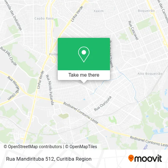 Rua Mandirituba 512 map