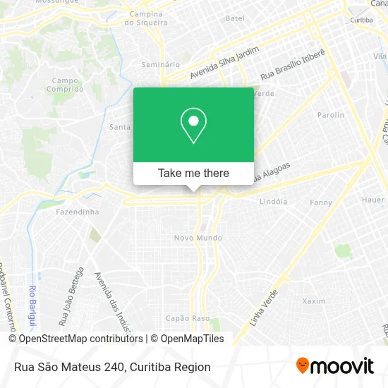 Rua São Mateus 240 map