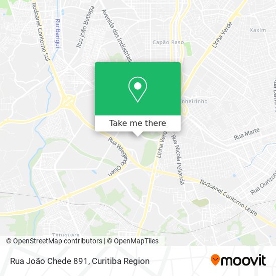 Rua João Chede 891 map