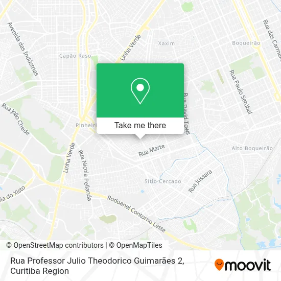 Rua Professor Julio Theodorico Guimarães 2 map